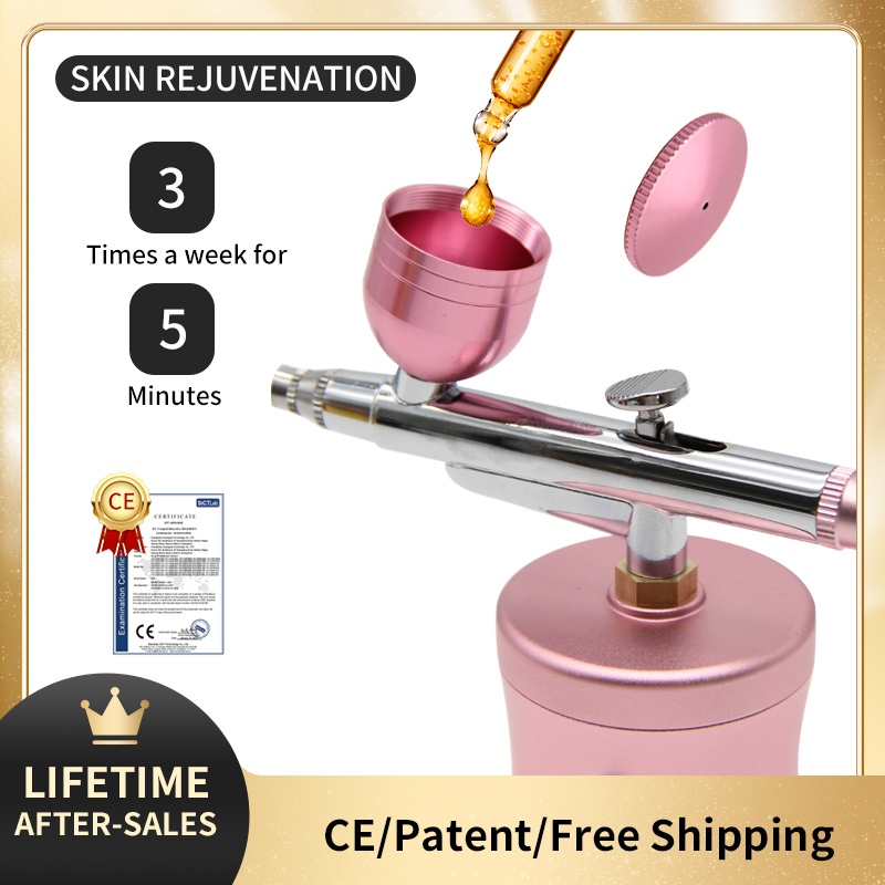 Airbrush Kit With Mini Compressor - طقم ضاغط هواء نانو أكسجين صغير