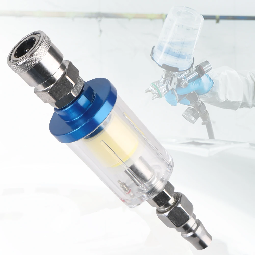 Airbrush Kit With Mini Compressor - واضح فخ المياه مجموعة فرشاة الهواء