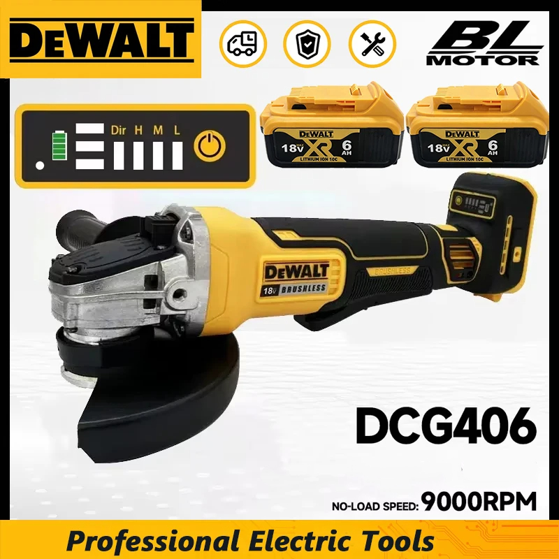 Brushless Angle Grinder Battery Powered - ديوالت DCG406، جلاخة زاوية لاسلكية بدون