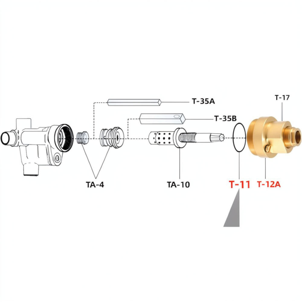 Plumbing - مجموعة غطاء T12A لصمام الدش الخاص