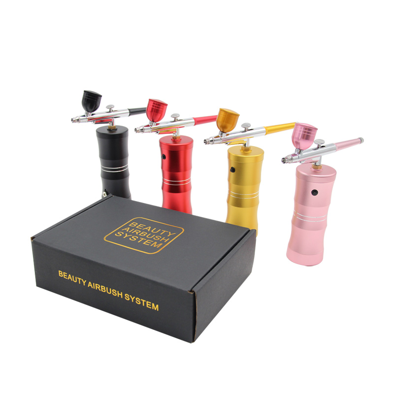 طقم ضاغط هواء نانو أكسجين صغير - مراجعة Airbrush Kit With Mini Compressor وسعره
