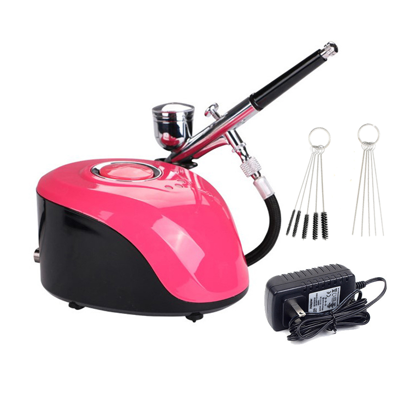 طقم فرشاة هوائية محمولة احتراف - مراجعة Airbrush Kit With Mini Compressor وسعره