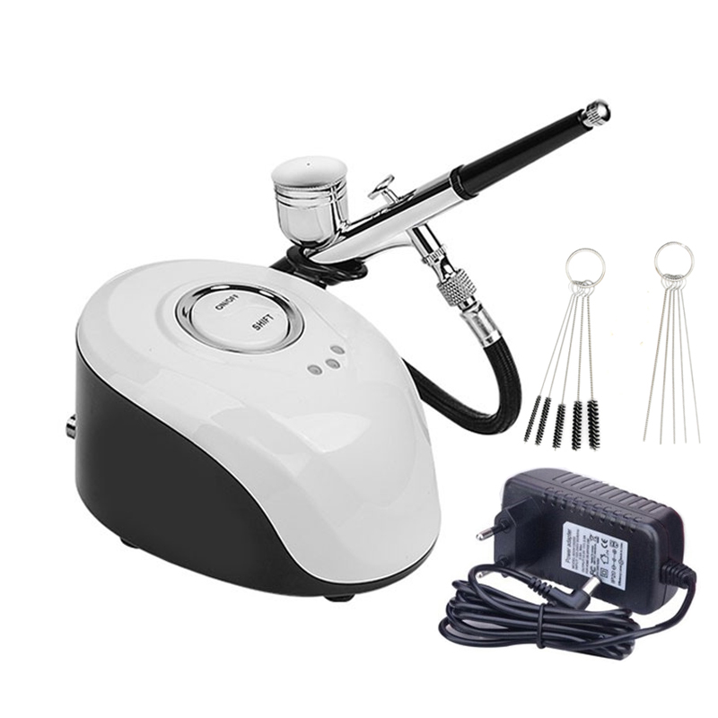 طقم فرشاة هوائية محمولة احتراف - مراجعة Airbrush Kit With Mini Compressor وسعره