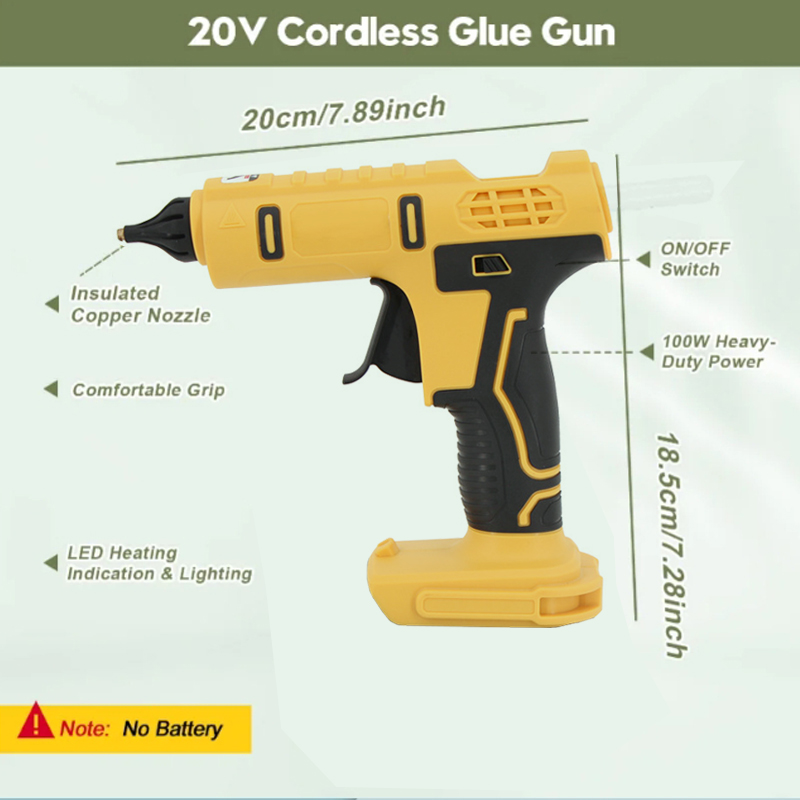مسدس غراء ساخن محمول باليد كهر - مراجعة Hot Melt Glue Gun Cordless وسعره