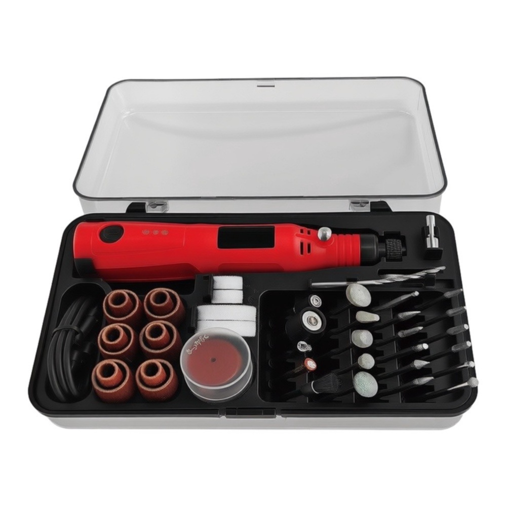 مجموعة أدوات دوارة لاسلكية تعم - مراجعة Cordless Rotary Tool Kit Accessories وسعره