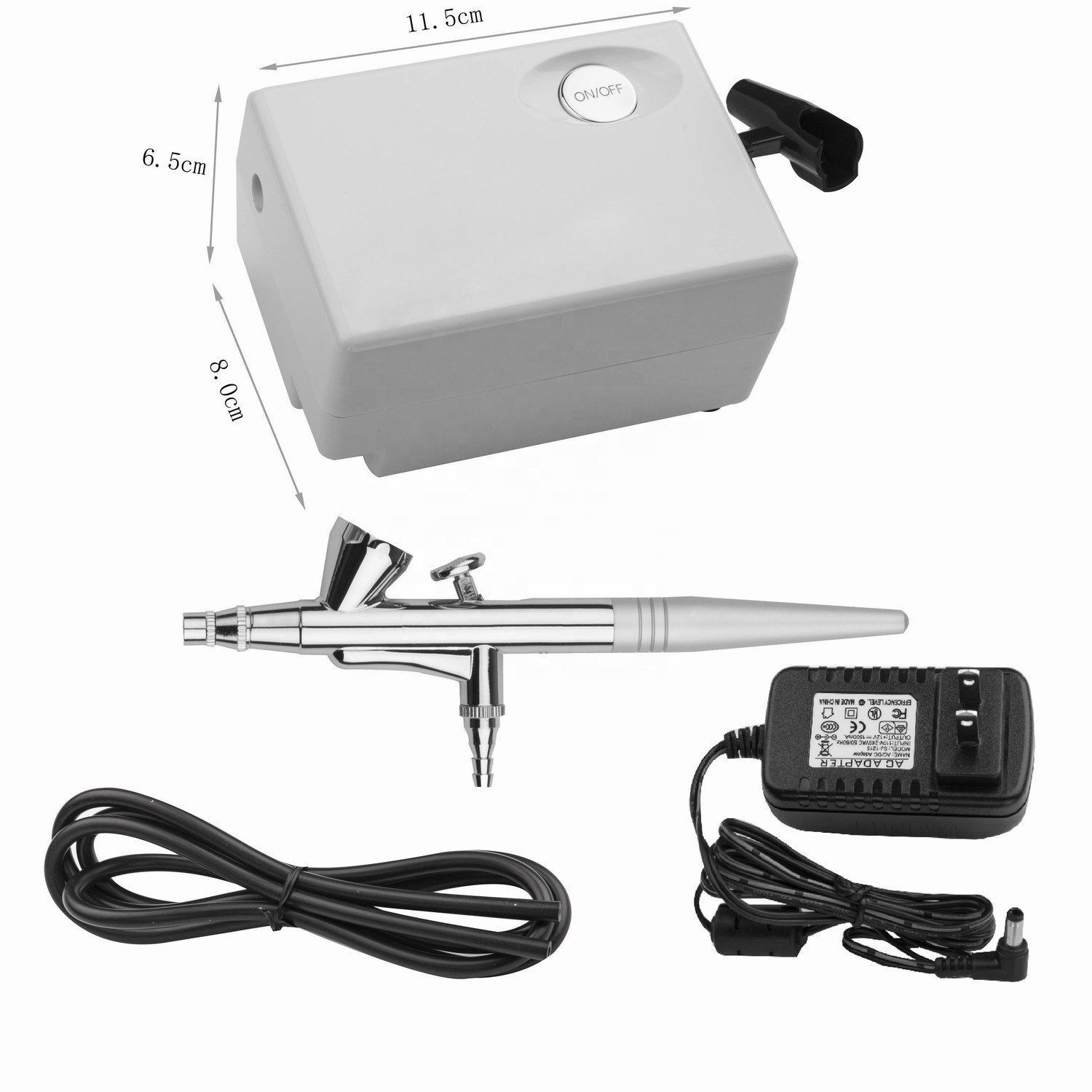 طقم فرشاة هوائية احترافية BT-1 - مراجعة Airbrush Kit With Mini Compressor وسعره