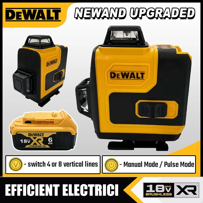 ميزان ليزر ديوالت 360 أخضر 16  - مراجعة Laser Level 16 Lines 4D Green وسعره